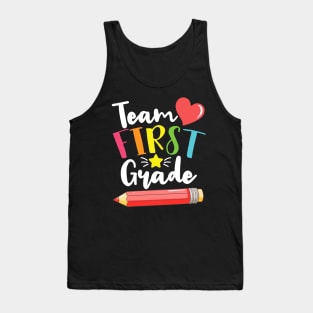 Team First Grade Cute Back To School Gift For Teachers and Students Tank Top